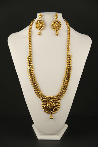Long Necklace Antique Gold