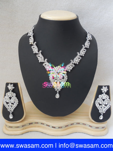 Necklace Rodium White