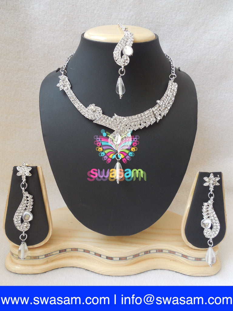 Necklace Rodium White