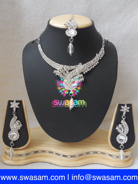 Necklace Rodium White