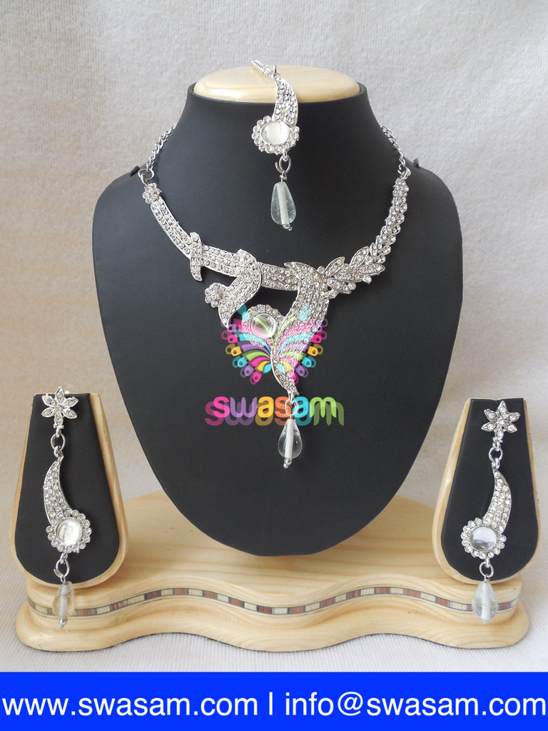 Necklace Rodium White