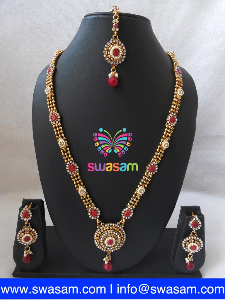 Necklace Maroon