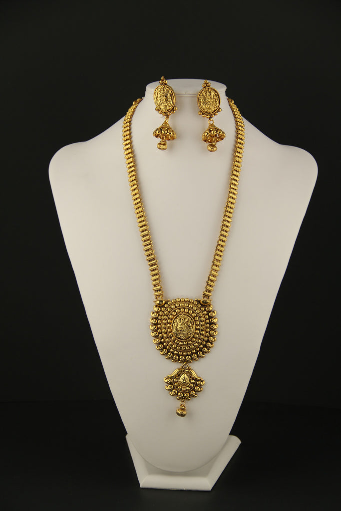 Long Necklace Antique Gold