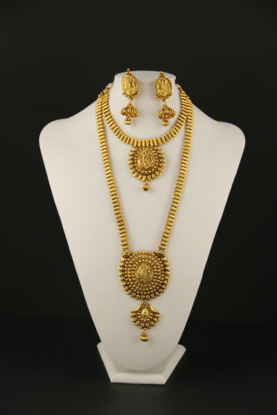 Long Necklace Golden Temple Design