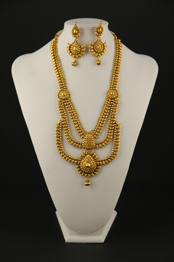 Long Necklace Antique Gold