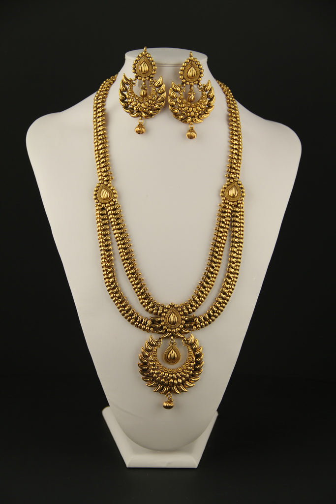 Long Necklace Antique Gold