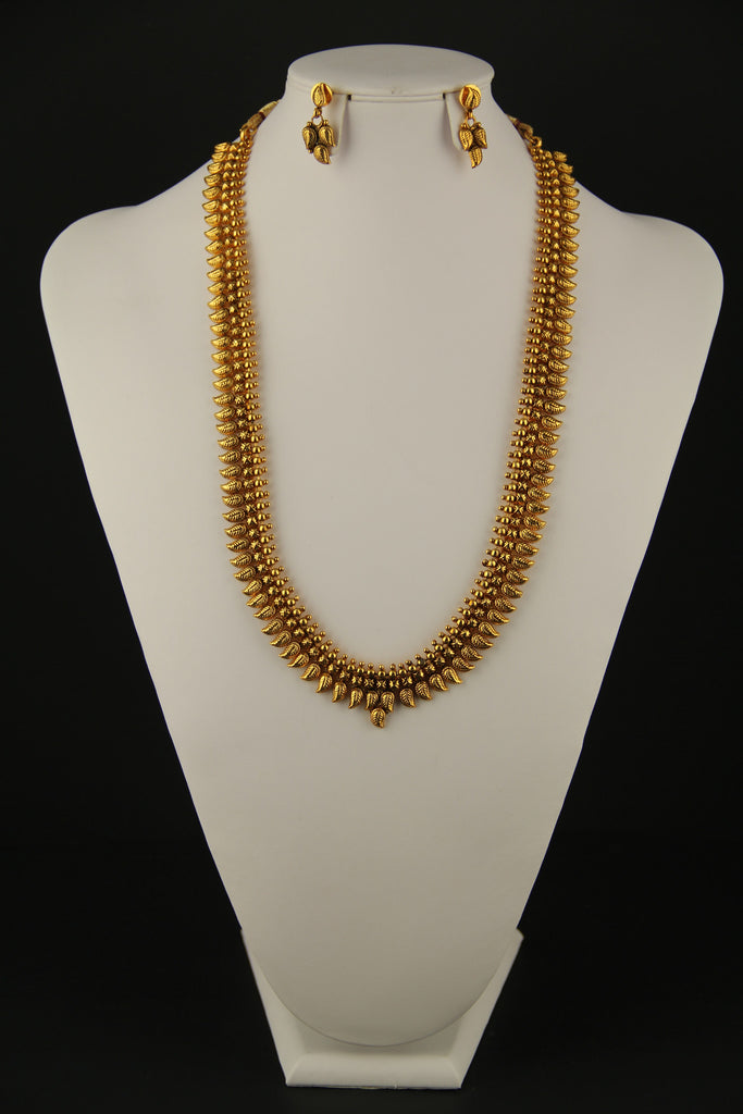 Long Necklace Antique Gold