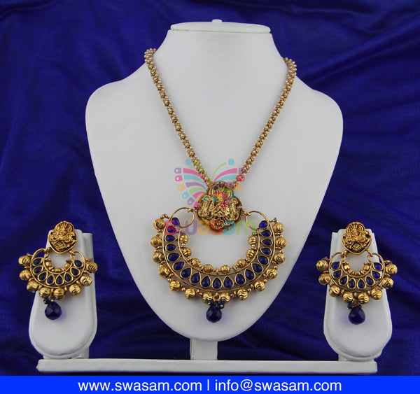 Root Catalog > Swasam > Jewelry > Necklaces > Temple / Kemp Necklace sets