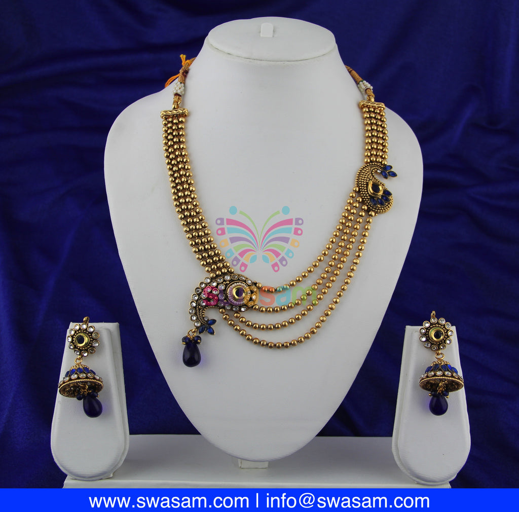 Blue Necklace Set