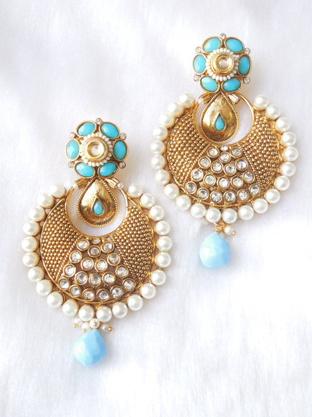 Polki Earings Firoza