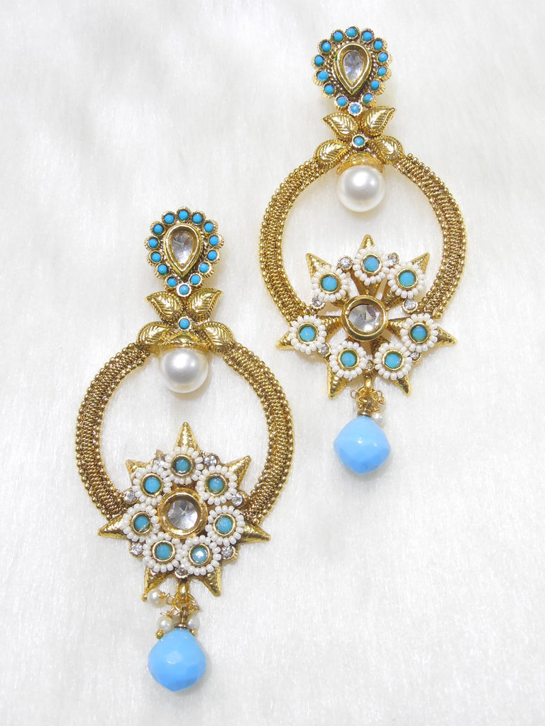 Polki Earings Firoza