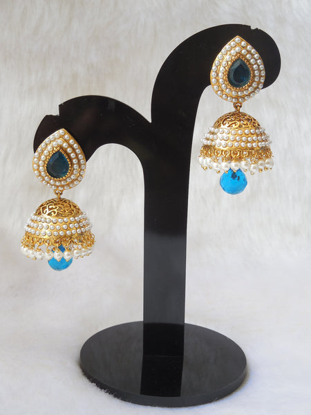 Jhumka Earings Firoza Medium