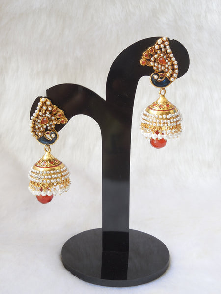 Jhumka Earings Orange