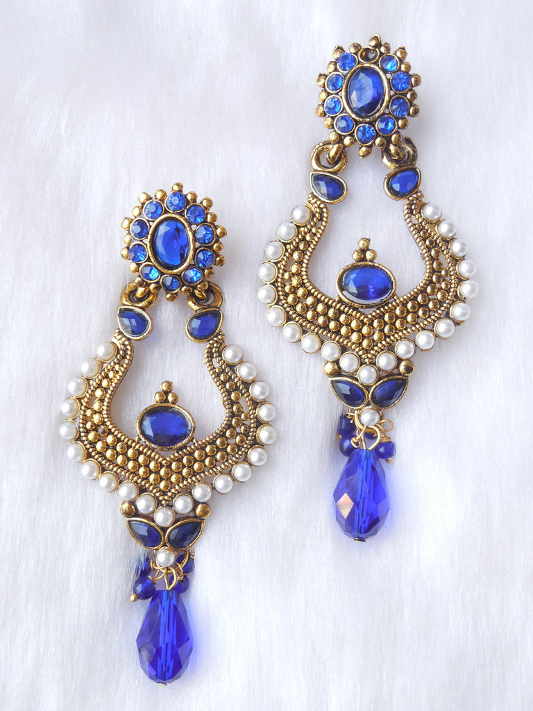 Designer Earings Royal Blue