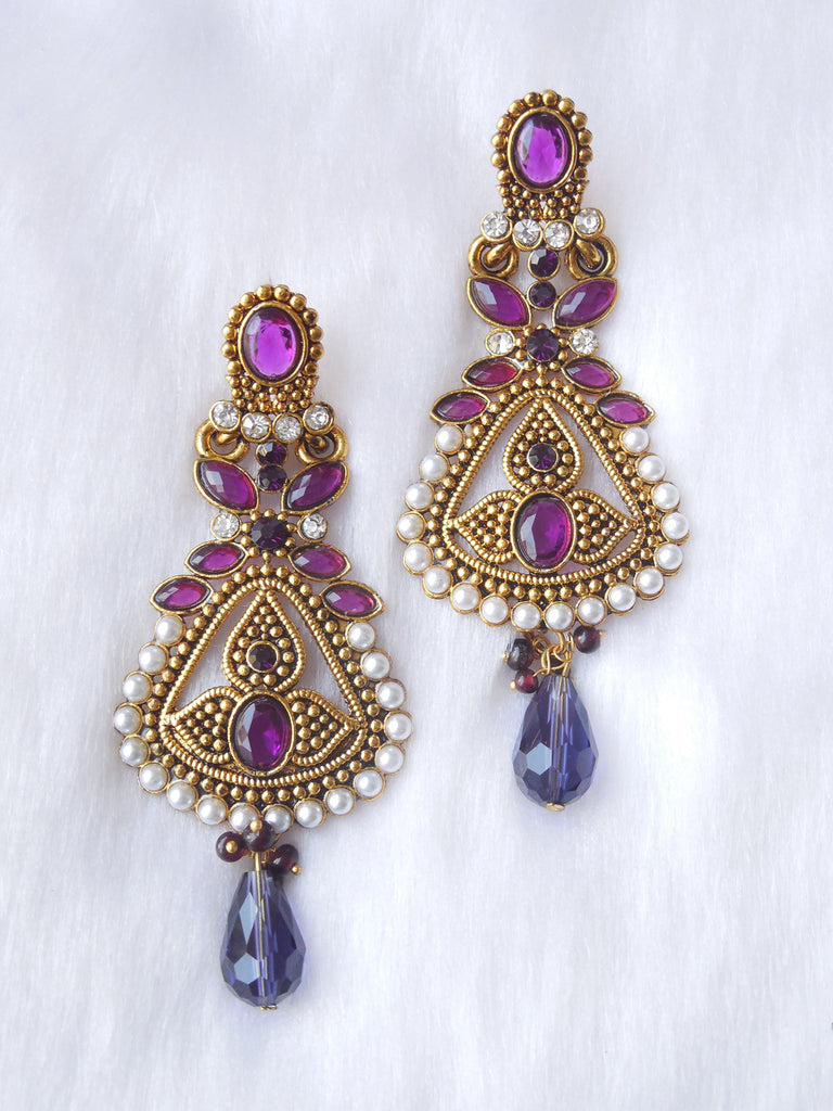 Designer Earings Purple