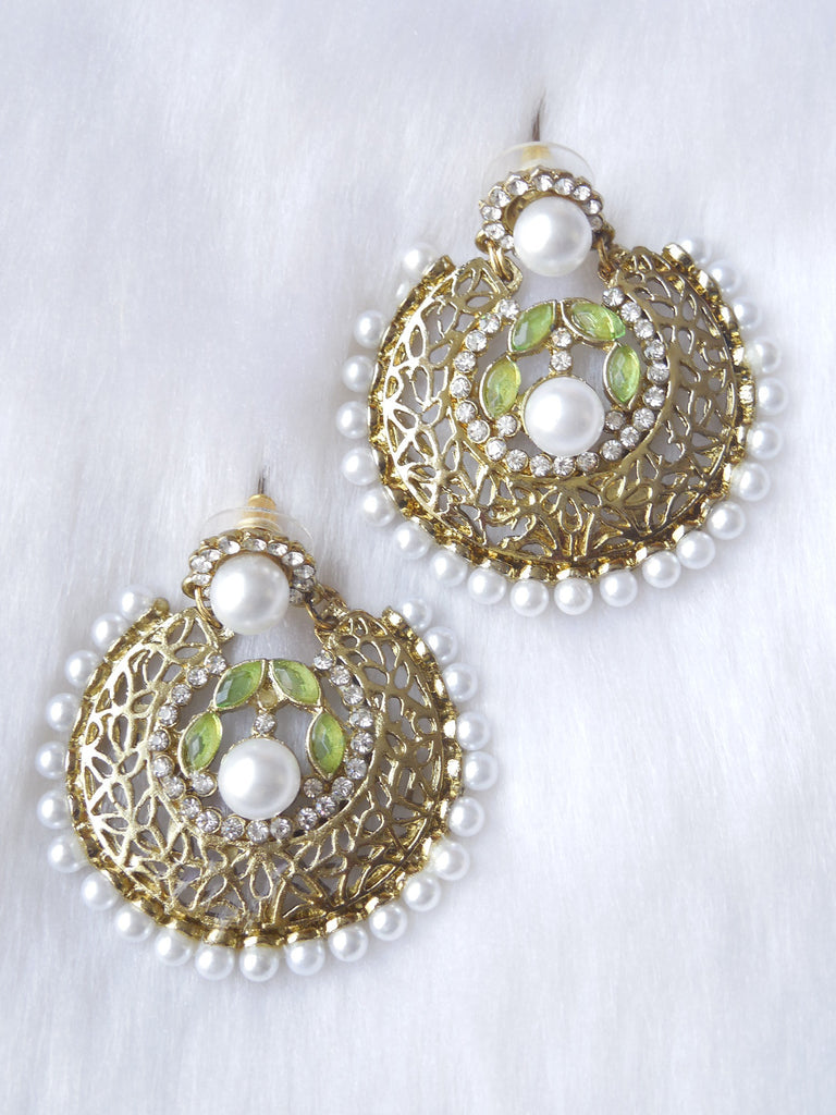 Designer Earings Parat Green