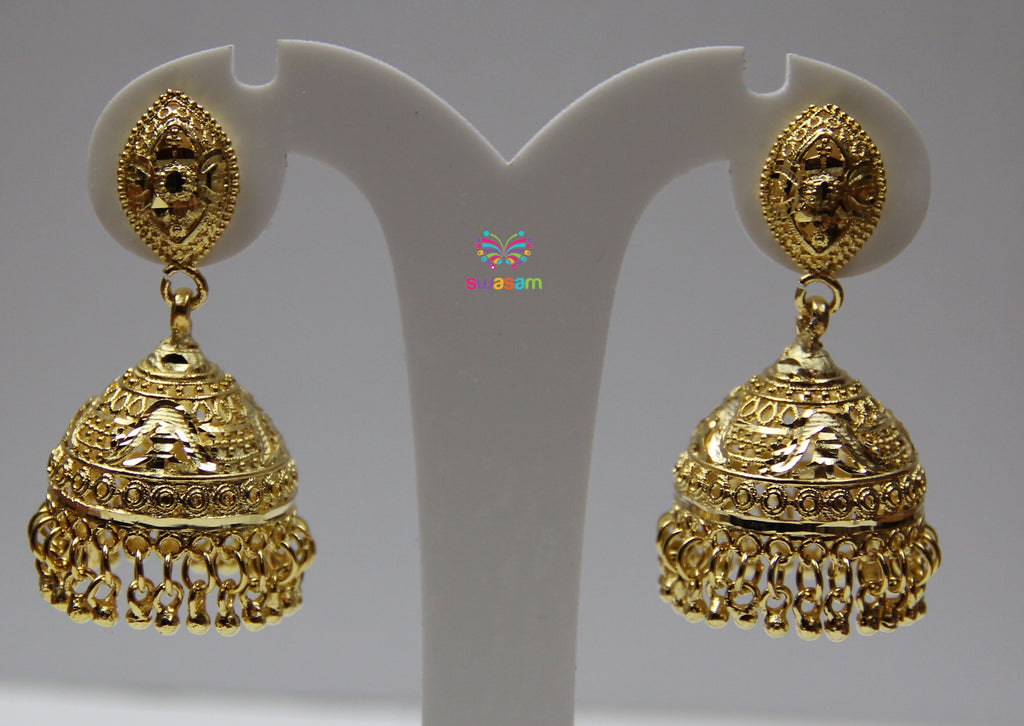 Gold Jhumkas