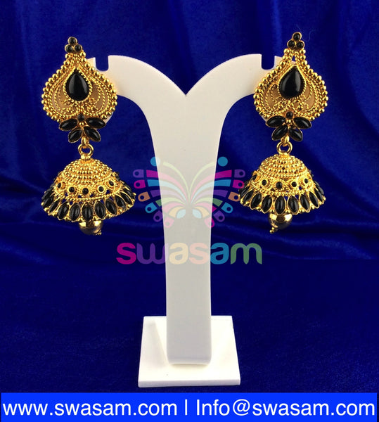 Jhumka Medium Black