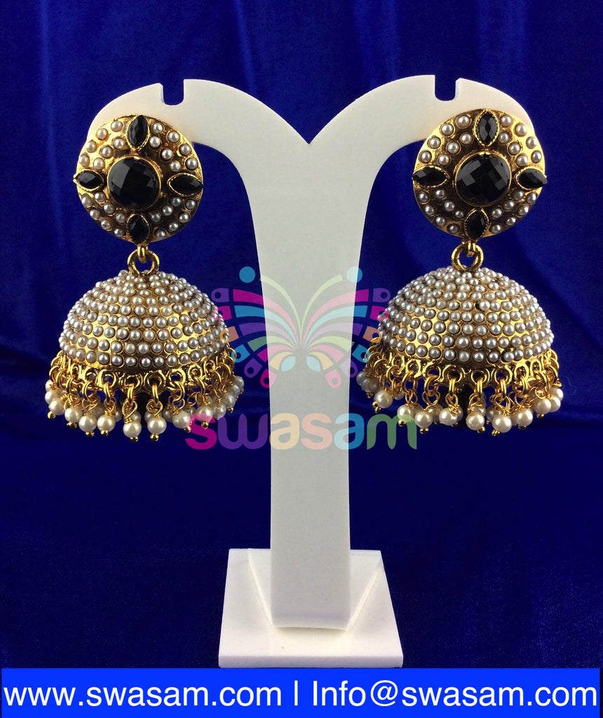 Jhumka Medium Black