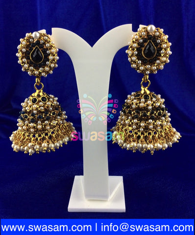 Jhumka Large Black