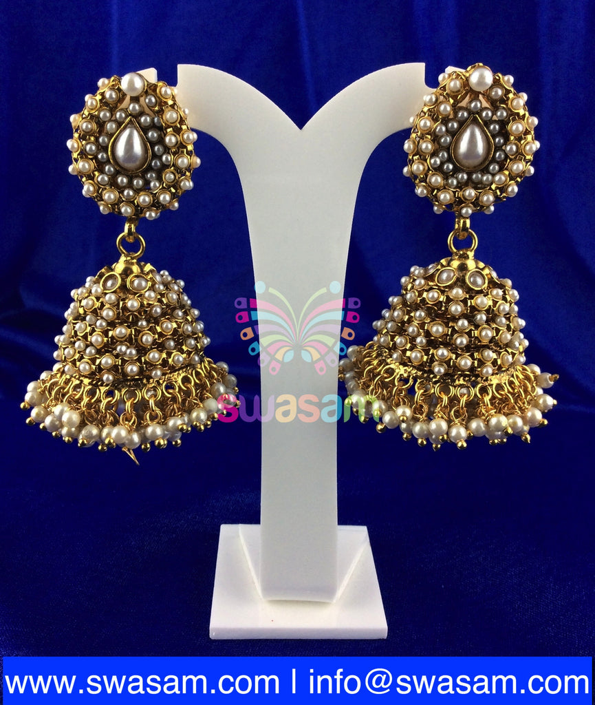 Jhumka Large Pearl