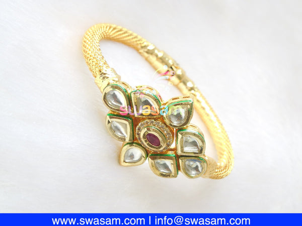 Root Catalog > Swasam > Jewelry > Bracelets > Kundan Bracelets